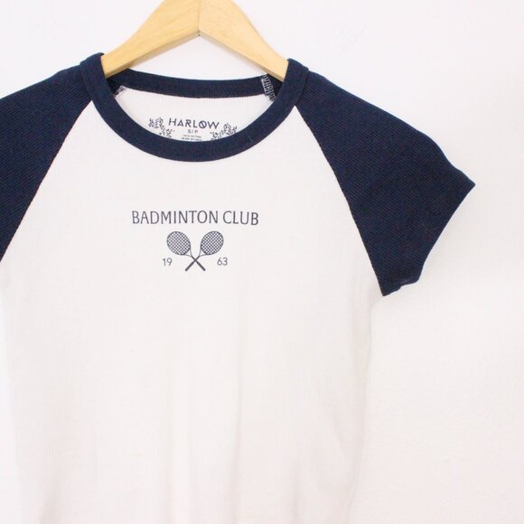 *Harlow Badminton Club Vintage Style Graphic Baby T Shirt - Picture 3 of 7